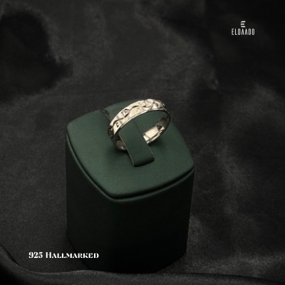 925 Italian Silver Men’s Band Ring – Elegant Daily & Wedding Wear