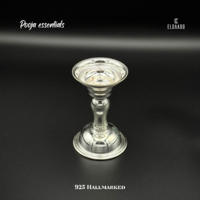 925  Silver Diya – Pure Silver Deepam for Pooja & Aarti