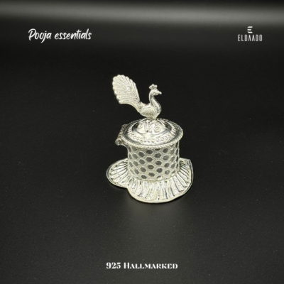 925 Silver Sindoor Box (Kum Kum Box)
