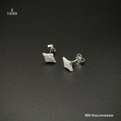 925 Italian Silver Sparkling Micro Zircon Studs
