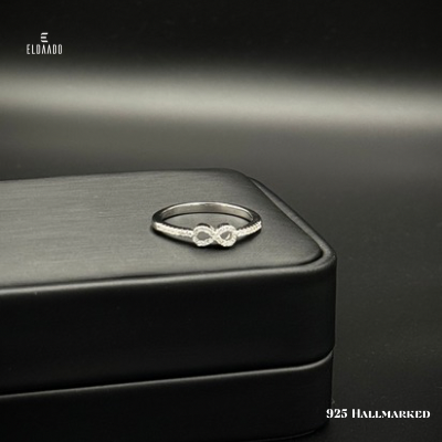 925 Italian Silver Infinity Model Ring for Women