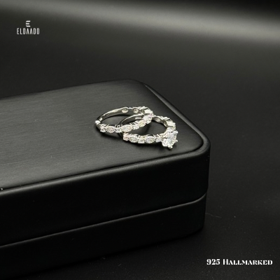 Luxury 925 Italian Silver Twins Ring for Women