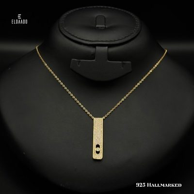925 Italian Silver Messika Inspired Necklace for Women – Gold Plated
