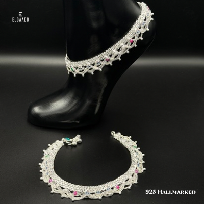 Pure Silver Heavy Anklet for Women – 74.2 Gram, 10.5 Inch Payal