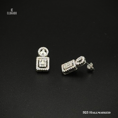 Sleek & Stylish – 925 Italian Silver Drop Earrings