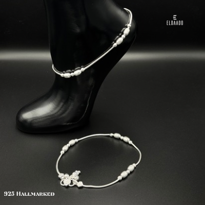 Pure Silver Anklet for Women – 29.4 Gram, 11 Inch Payal