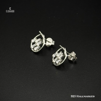Everyday Sparkle – 925 Italian Silver Small Zircon Studs