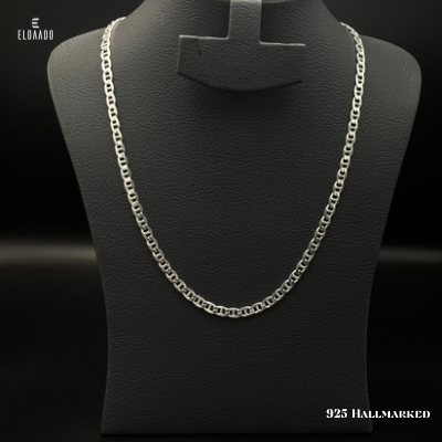 925 Italian Silver Gucci Chain Necklace for Men – 20 Inch Length