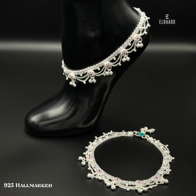 Pure Silver Heavy Anklet for Women – 60 Gram, 10.5 Inch Payal