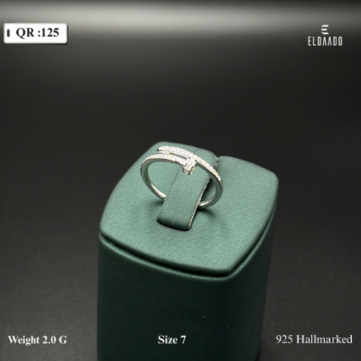 Pure 925 Italian Silver Nail Cartier Model Ring for Women – 2 Gram, Size 7 US