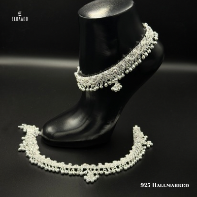 Pure Silver Heavy Anklet for Women – 120.5 Gram, 10 Inch Payal