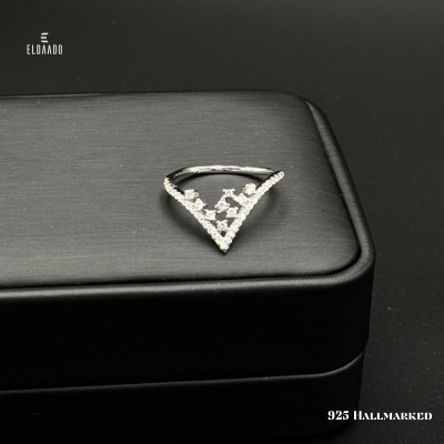 25 Italian Silver Tiara Prism Ring for Women – Elegant Crown-Inspired Design