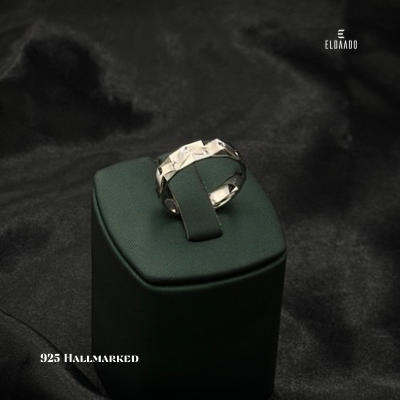 925 Italian Silver Men’s Wedding Band Ring